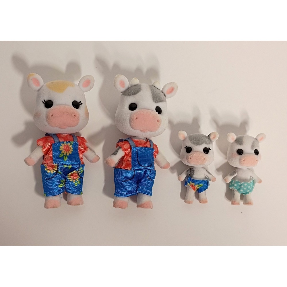 Honey Bee Acres‎ Cloverberrys Cow Family Set of Four Small Toys